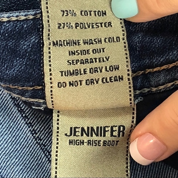 Dl1961 jennifer high-Rise boot raw hems size 25 - Picture 7 of 11